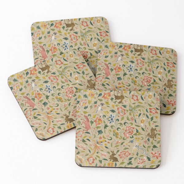 Item preview, Animals, Birds and Flowers (12th-14th century) - Medieval Textile designed and sold by SALON DES ARTS.