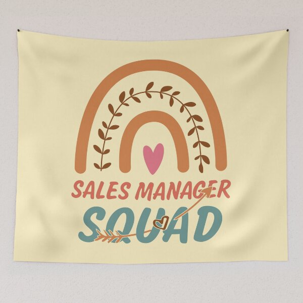 Item preview, Sales Manager Squad Rainbow Quote Gift Idea For Men and Womens - Funny Sales Manager designed and sold by Mmmm3344.