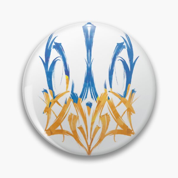 Item preview, Ukraine Coat of Arms Trident design. Two Color Paint.  designed and sold by trezen.