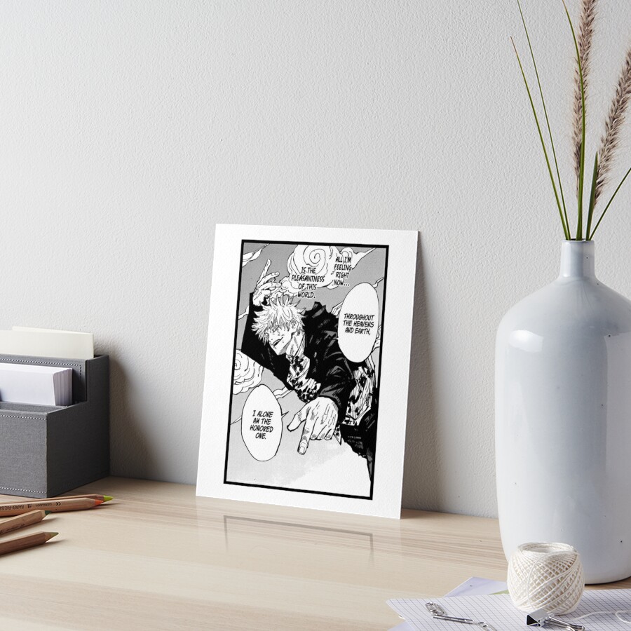 Gojo Satoru Throughout The Heavens And Earth Art Board Print By Mlleonigiri Redbubble