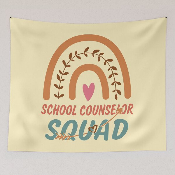 Item preview, School Counselor Squad Rainbow Quote Gift Idea For Men and Womens - Funny School Counselor designed and sold by Mmmm3344.