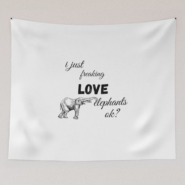 Item preview, i just freaking love elephants ok designed and sold by yassminishop.