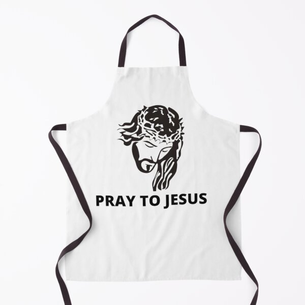 Item preview, Pray to Jesus-Jesus christ-black and white graphic-simple text designed and sold by PacePoint.