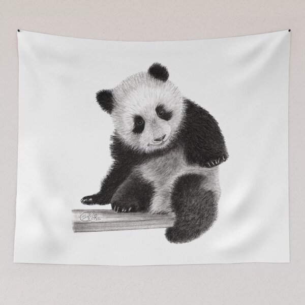Item preview, Young panda sitting 2 designed and sold by SylvieG18.