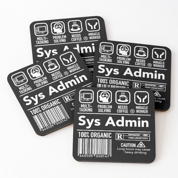 Item preview, Computer System Administrator Unix Linux Sys Admin SysAdmin designed and sold by JukeLox.