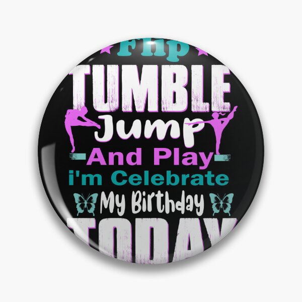 Item preview, Flip Tumble Jump And Play Gymnastic girl Birthday Celebrate designed and sold by boyastore.