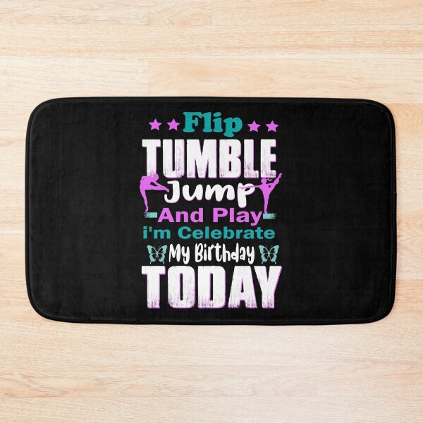 Item preview, Flip Tumble Jump And Play Gymnastic girl Birthday Celebrate designed and sold by boyastore.