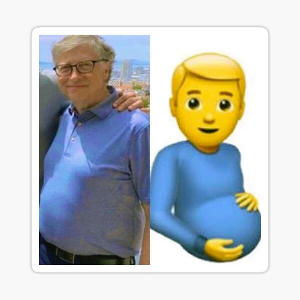 Bill Gates Pregnant emoji Sticker