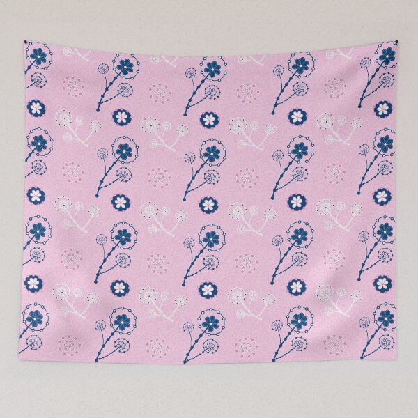 Item preview, Flowers and florals doodling swirls seamless pattern designed and sold by AleFairyland.