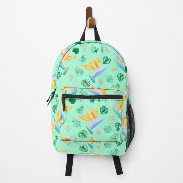 Item preview, Bird of Paradise Flower | Strelitzia Watercolor Flowers | Pastel Colored Floral Patterns designed and sold by AurayaStudio.