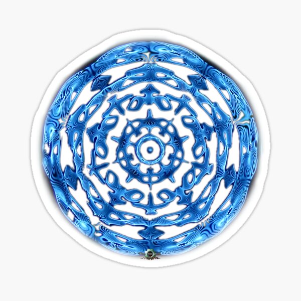 Cymatics Deep Blue Sticker