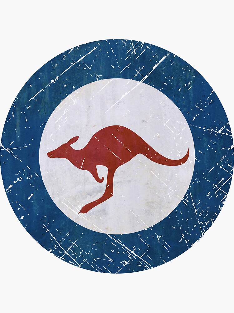 "Australian Air Force Vintage Emblem" Sticker by LidraRedesign Redbubble
