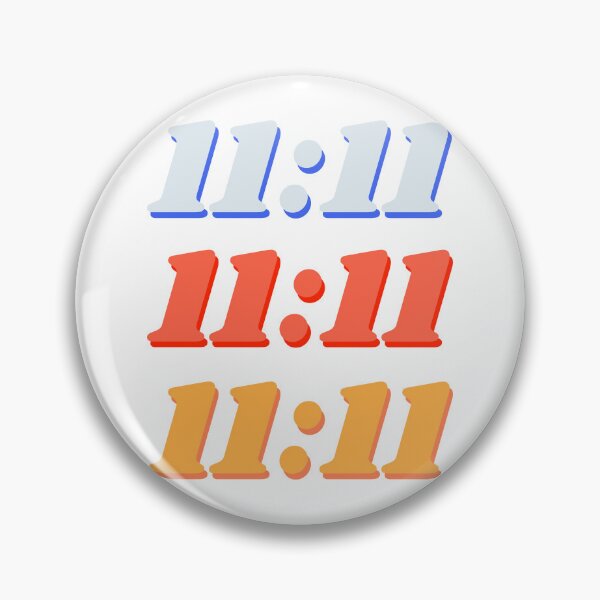 Item preview, 11:11 Cute Lucky Number Aesthetic Blue Red Orange Pack designed and sold by Creations-By-Em.