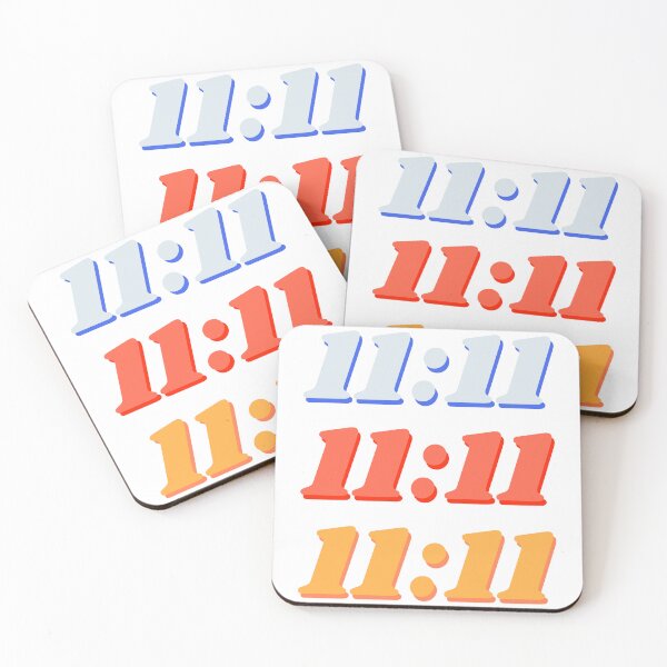 Item preview, 11:11 Cute Lucky Number Aesthetic Blue Red Orange Pack designed and sold by Creations-By-Em.