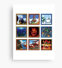 Super Mario 64 Paintings Canvas Print