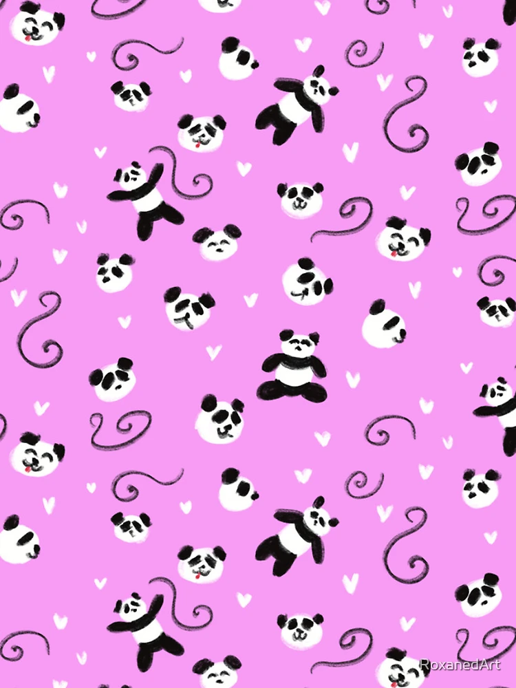 Thumbnail 4 of 4, iPhone Case, Panda Pattern designed and sold by RoxanedArt.