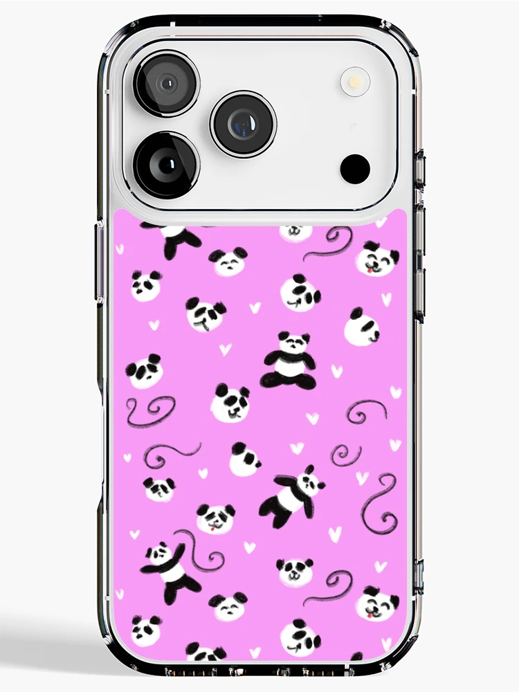 Thumbnail 1 of 5, iPhone Case, Panda Pattern designed and sold by RoxanedArt.
