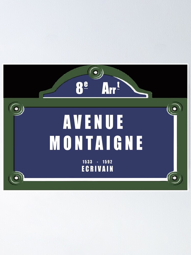 Original souvenir of PARIS plate of the avenue MONTAIGNE gift