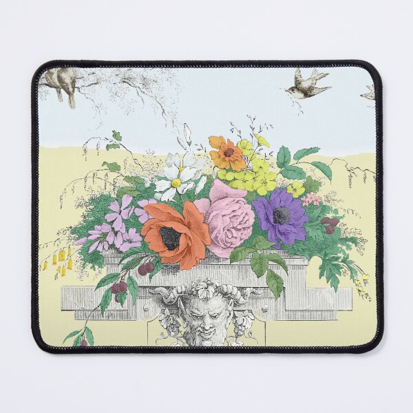 Item preview, Floral Ornament with Satyr Head by Hector Giacomelli  designed and sold by IridescentSea.