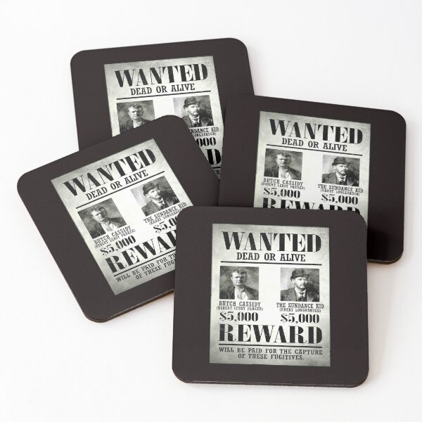 Item preview,  BUTCH CASSIDY and THE SUNDANCE KID : Vintage Wanted Poster designed and sold by posterbobs.