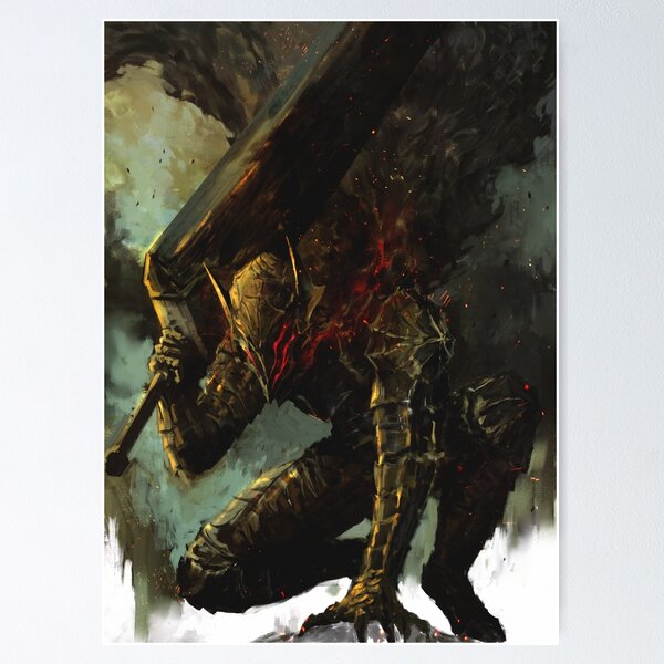 Unframed Printed Poster Berserk Warrior Classic Japan Anime Canvas