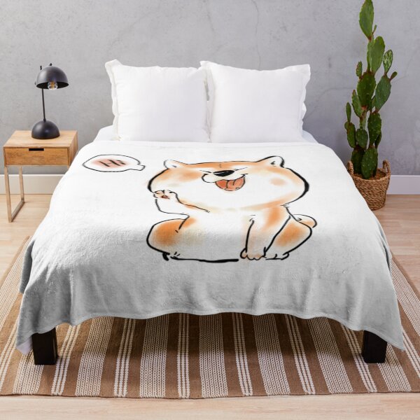 Item preview, Shiba Inu waving Hi designed and sold by rodentpad.