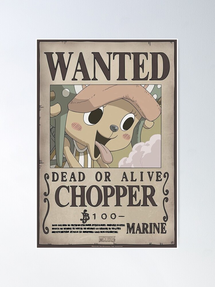 Poster Wanted Chopper nouvelle prime