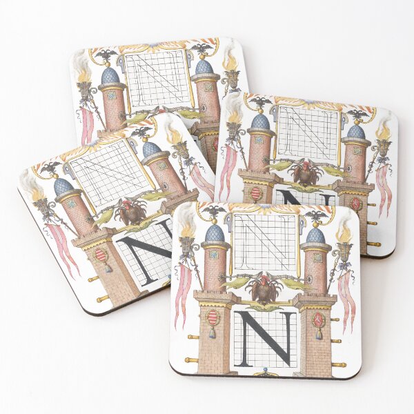 Item preview, Vintage Inspired Letter N-Calligraphy Letter N-Large Letter N designed and sold by BestUncommonTee.