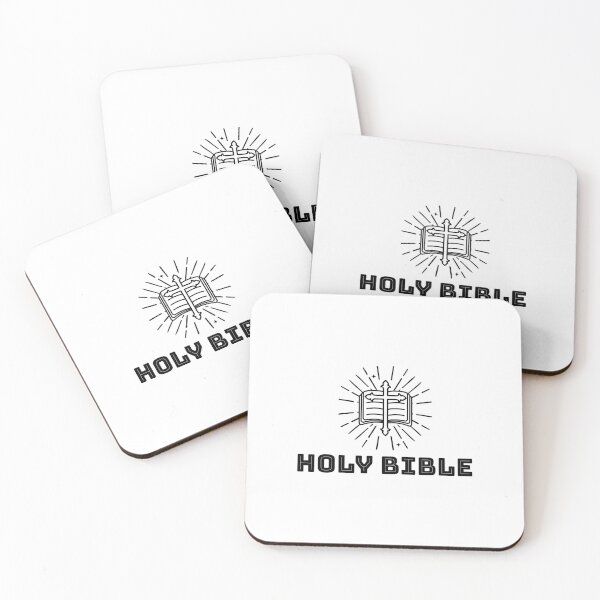 Item preview, Holy bible-Jesus christ-black and white graphic-simple text designed and sold by PacePoint.