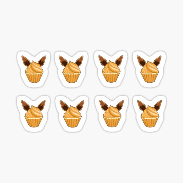 Eevee Cupcake Sticker