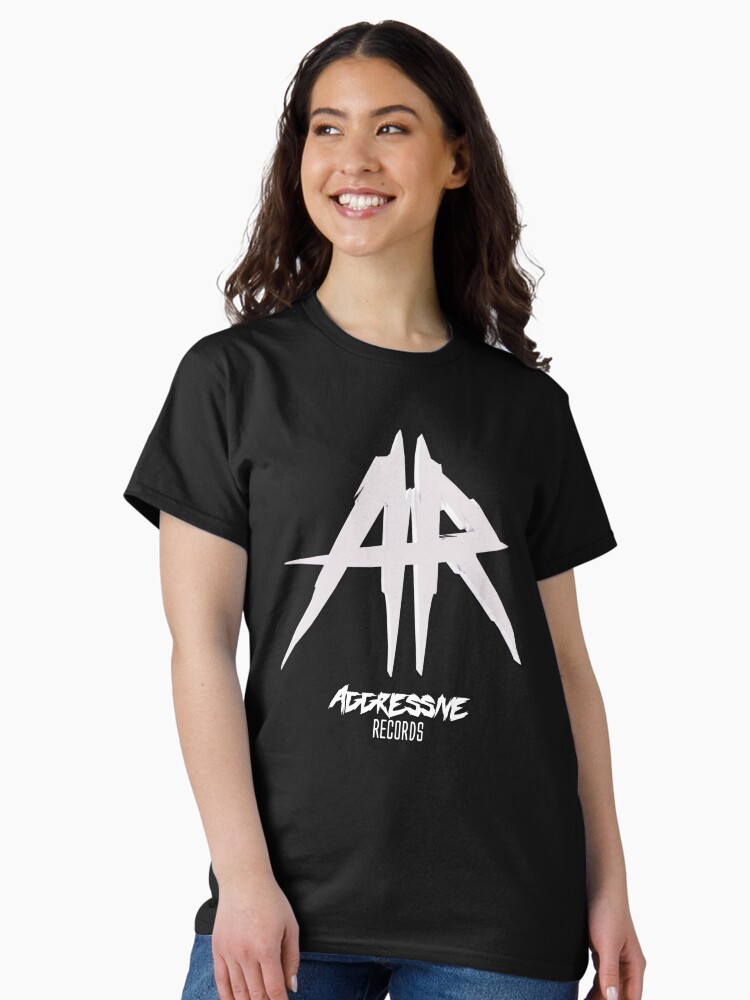 Thumbnail 1 of 7, Classic T-Shirt, Aggressive Records designed and sold by CylinderOfMeat.