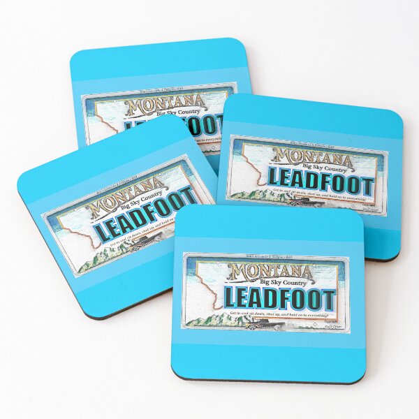 Item preview, Hot Rods  //  MONTANA License plate art // LEADFOOT designed and sold by Imagin8er.