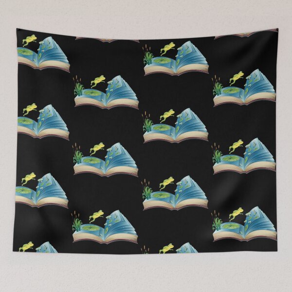 Item preview, Where Does Reading Take You? Frog Prince Garden Pond Design designed and sold by CreativNode.