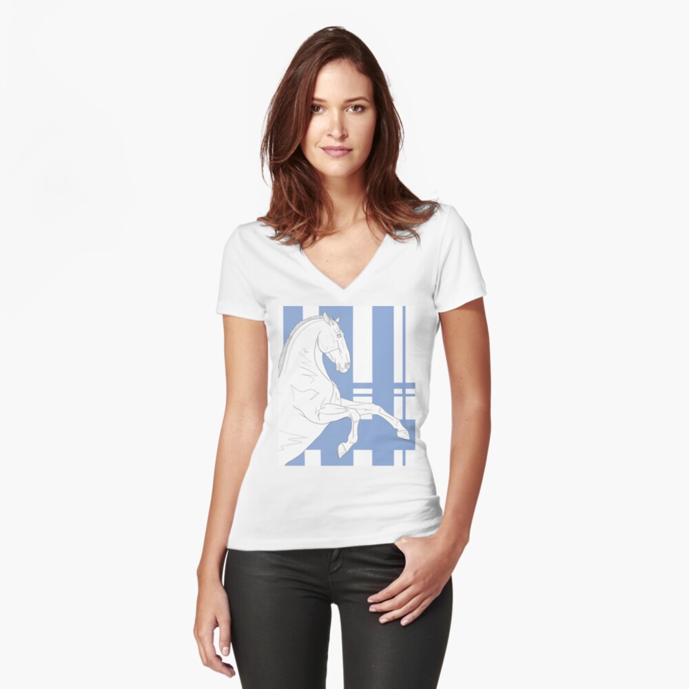 Item preview, Fitted V-Neck T-Shirt designed and sold by tinaschofield.