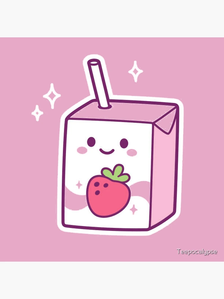 Kawaii Strawberry Milk Tumbler 20oz Cute Pink Kawaii Strawberry