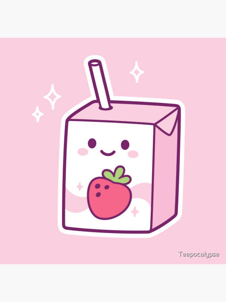 Strawberry Milk Tshirt Kawaii Shirt Tumblr Clothing Peach Milk Banana Milk  Harajuku Clothing Kawaii Pink Anime Manga Milk Cartoon Aesthetic 