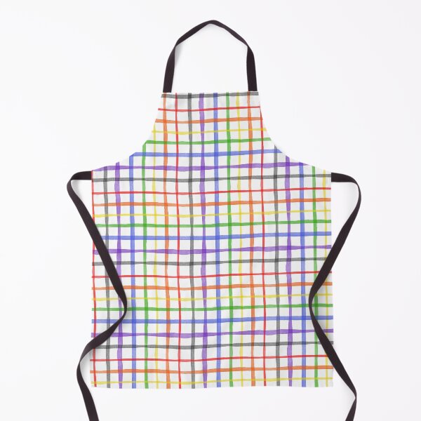 Item preview, Rainbow Gingham Plaid Watercolor designed and sold by wordznart.