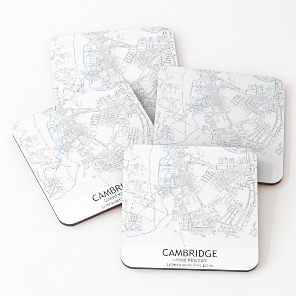 Item preview, Cambridge London Map Poster Minimalist United Kingdom Wall Decor Map Print designed and sold by SirajDecors.