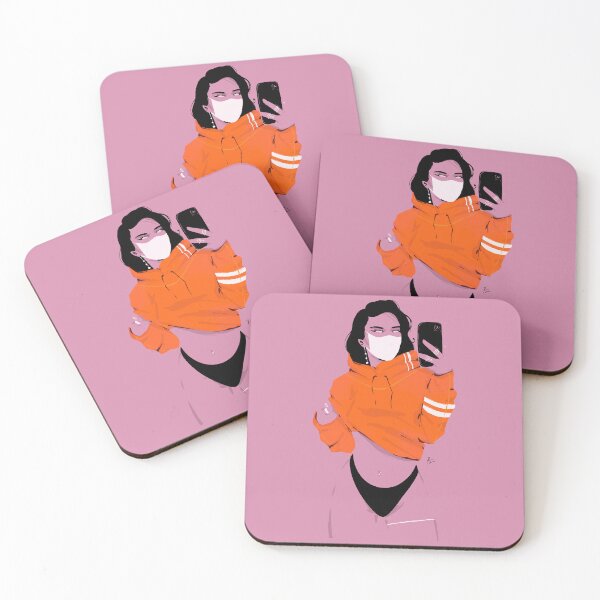 Item preview, Orange hoodie selfie designed and sold by Rickard Bengtsson.