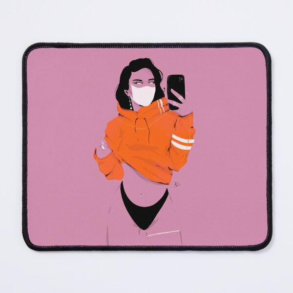 Item preview, Orange hoodie selfie designed and sold by Rickard Bengtsson.