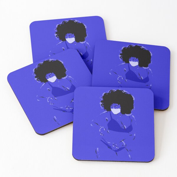Item preview, Body positive blue afro designed and sold by Rickard Bengtsson.