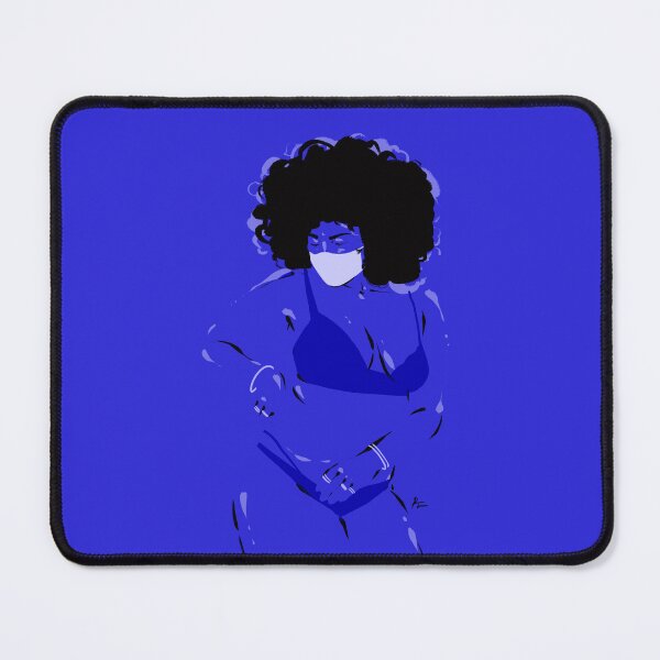 Item preview, Body positive blue afro designed and sold by Rickard Bengtsson.