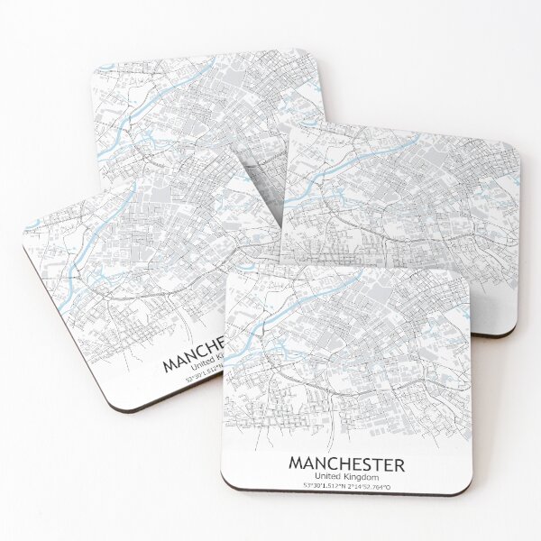 Item preview, Manchester City England Map Print Minimalist United Kingdom Wall Decor Map Poster designed and sold by SirajDecors.