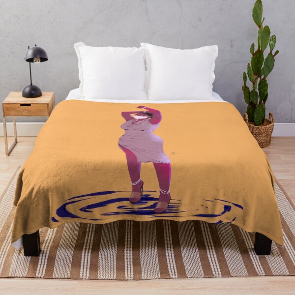 Item preview, Curvy woman posing with face mask in dress designed and sold by Rickard Bengtsson.