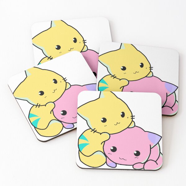 Item preview, Snuggle kitties - kawaii art designed and sold by AlexSin.