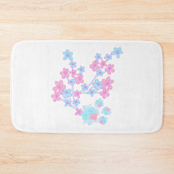 Item preview, Pink, Blue, Purple & Turquoise Soft Pastel Colored Floral Patterns designed and sold by AurayaStudio.
