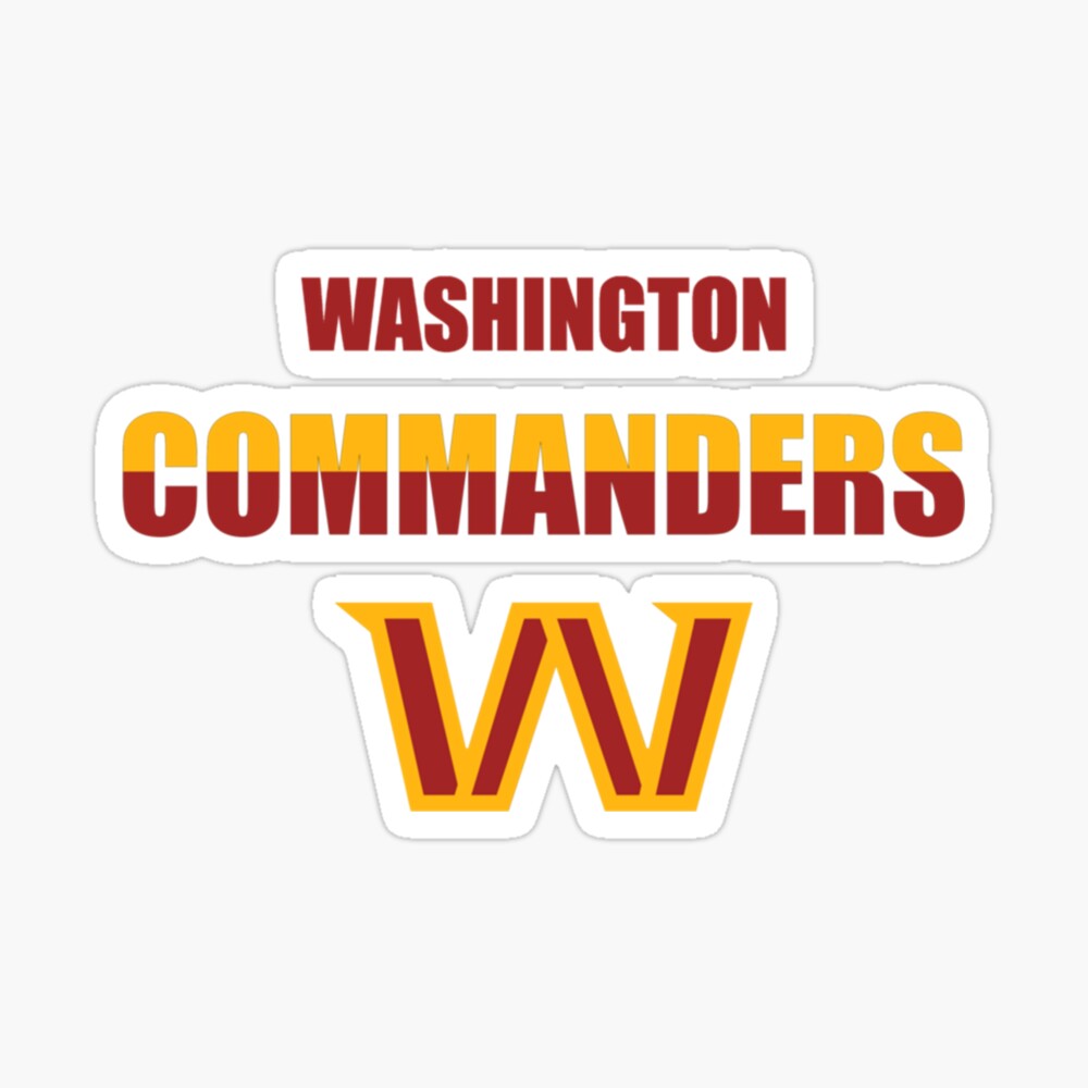 Washington Commanders, Washington Football Team  Sticker for Sale by  MilaJoys