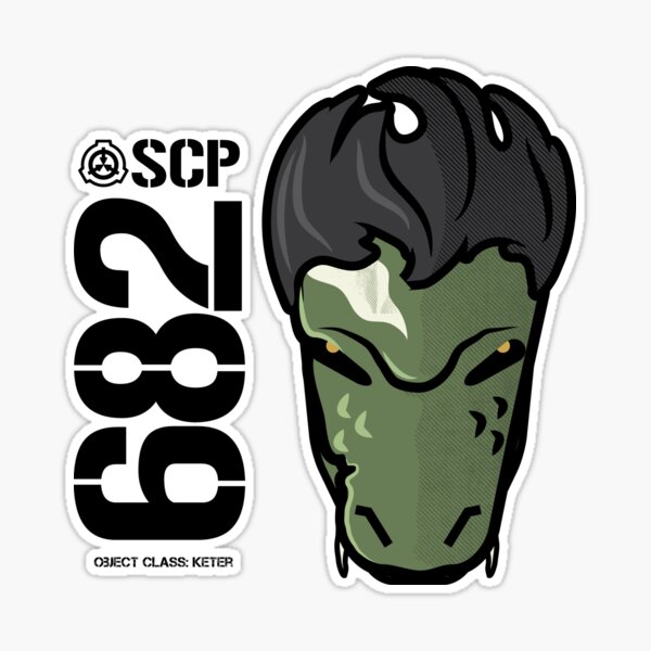 SCP-682 Sticker for Sale by turntechunderg