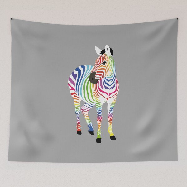 Item preview, colorful zebra designed and sold by Guido Isidrón Suárez.