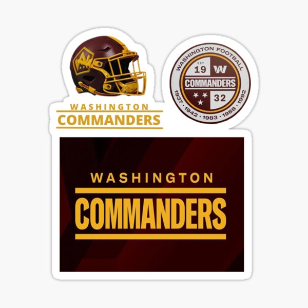 Washington Commanders, Washington Football Team  Sticker for Sale by  MilaJoys